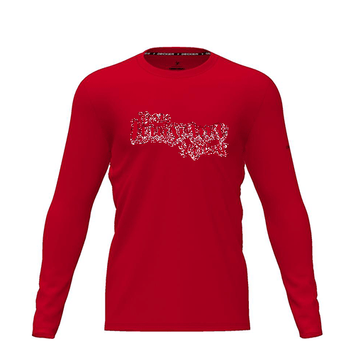 [CUS-DRIF-TEES-PER-CNK-LSL-RED-YXS-LOGO2] Dri Fit Performance T-Shirt (Youth XS, Red, Logo 2, Long Sleeve)