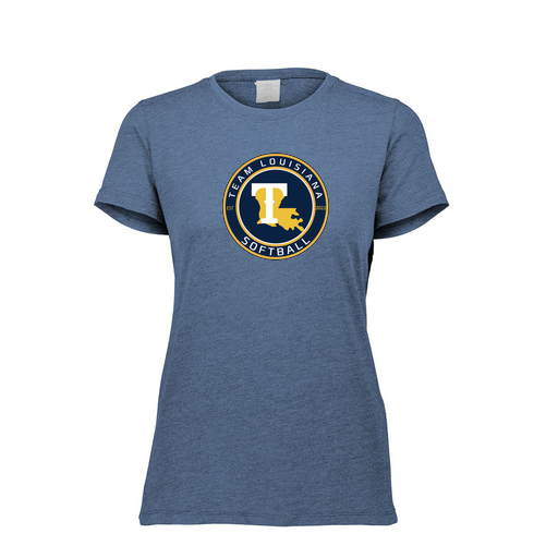 [FTSCUBNV-FAXS-LOGO1] Decker Women's Tri-Blend T-Shirt - Short Sleeve (Female Adult XS, Navy, Logo 1)