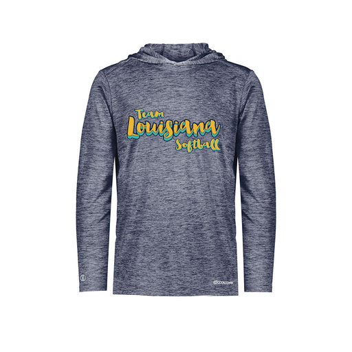 [FOLHCGNV-AS-LOGO2] Decker Men's Charge Hoodie (Adult S, Navy, Logo 2)