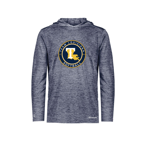 [FOLHCGNV-YS-LOGO1] Decker Youth Charge Hoodie (Youth S, Navy, Logo 1)