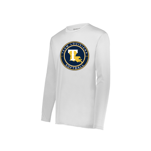 [222822.005.XS-LOGO1] Men's LS Smooth Sport Shirt (Adult XS, White, Logo 1)