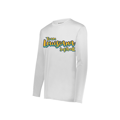 [222822.005.XS-LOGO2] Men's LS Smooth Sport Shirt (Adult XS, White, Logo 2)