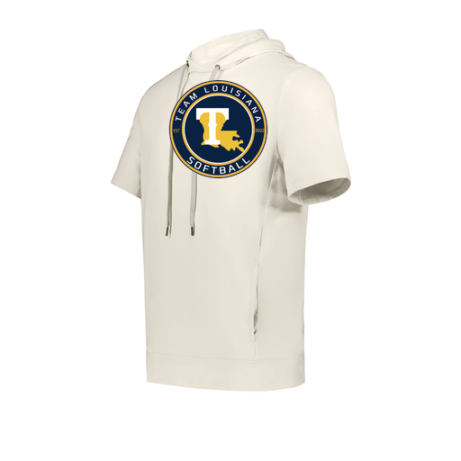 [222605-WHT-YS-LOGO1] YOUTH VENTURA SOFT KNIT SHORT SLEEVE HOODIE (Youth S, White, Logo 1)