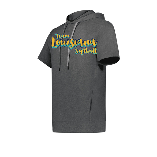 [222605-GRY-YS-LOGO2] YOUTH VENTURA SOFT KNIT SHORT SLEEVE HOODIE (Youth S, Gray, Logo 2)