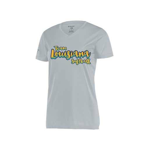 [222820.099.S-LOGO2] Ladies Movement Dri Fit Shirt (Female Adult S, Silver, Logo 2)